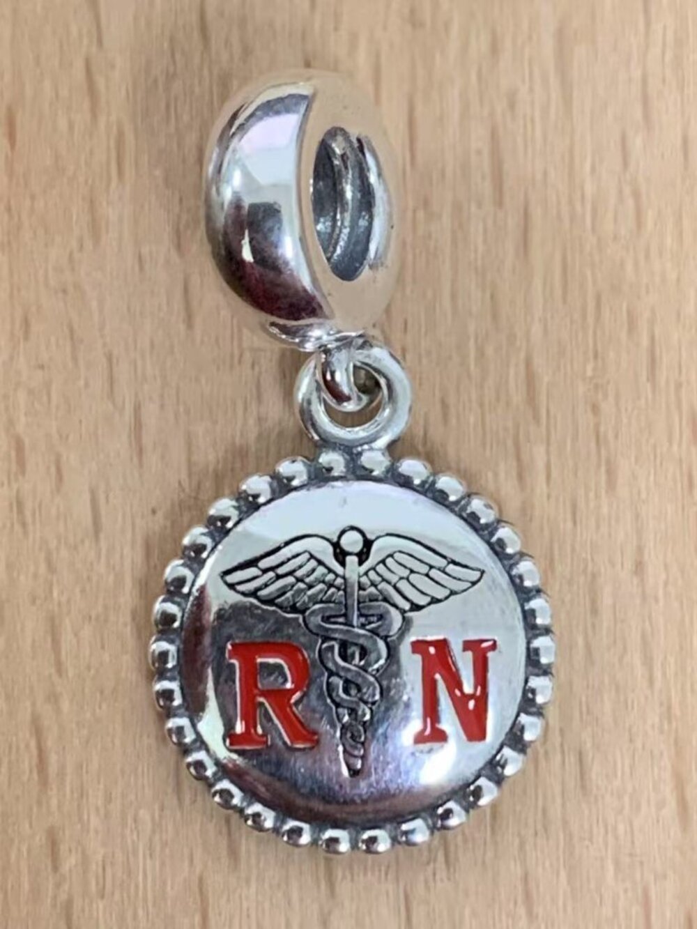 Pandora RN Nurse Dangle Charm, S925 Silver Jewelry Bracelets